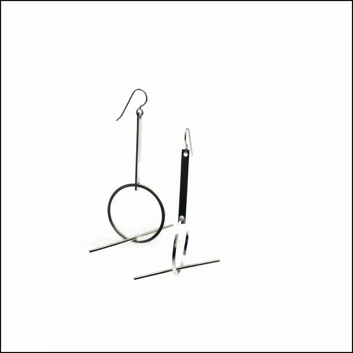 balancing act sterling silver earrings picture