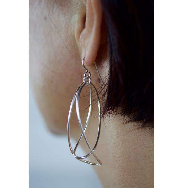 folded loops drop earrings picture