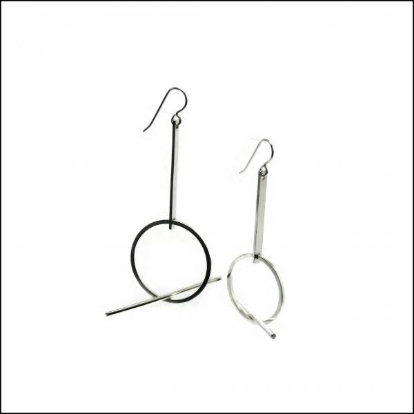 balancing act sterling silver earrings picture