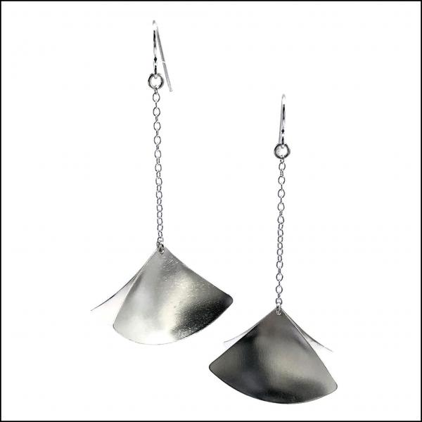 gingko single leaf earrings picture