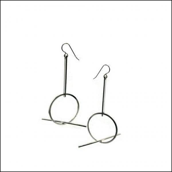 balancing act sterling silver earrings