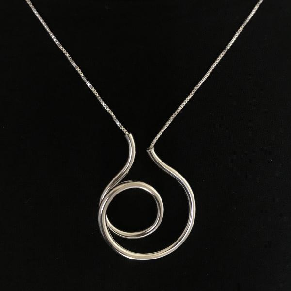 fancy spiral tube pendant - made to order picture