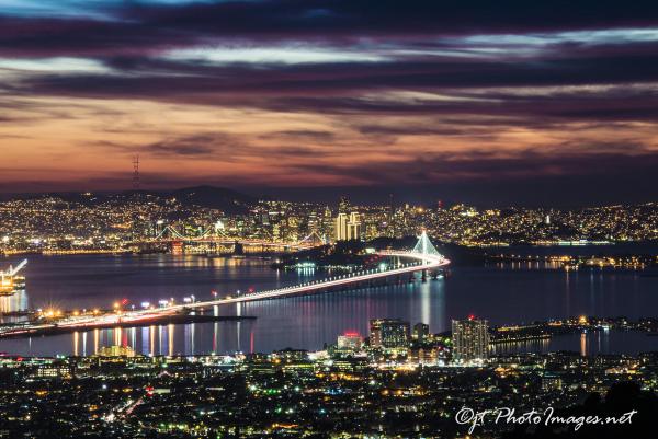 BayBridge Awesome Sunset from Grizzly Peak Road