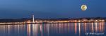 Santa Cruz Beach & Boardwalk Full Moon (Panorama)