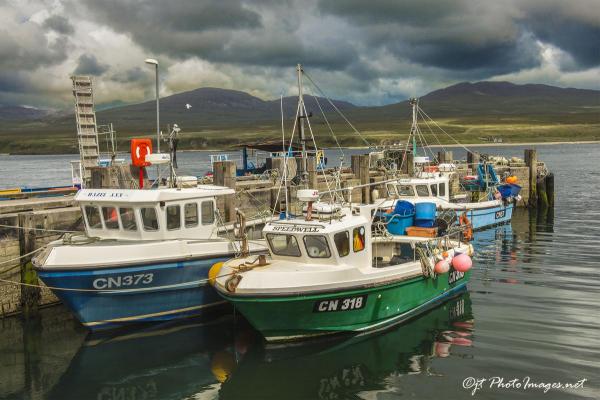 Port Askaig Boats ISLAY SCOTLAND toward Jura Island picture