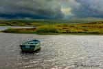 Blue Boat Ardnahoe Loch Islay Scotland
