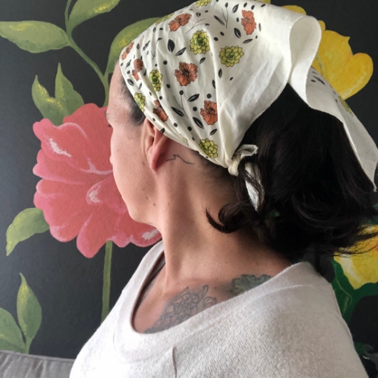 Floral bandana picture