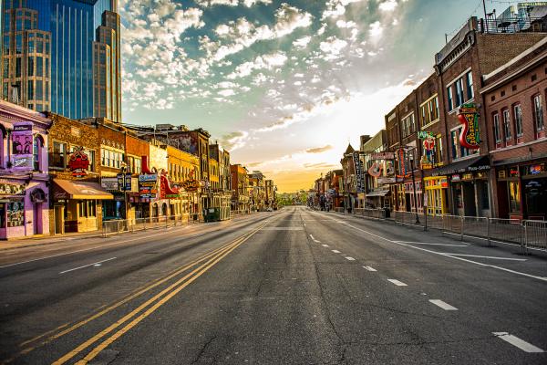 Lower Broadway Metal Print Zero People 2020 picture