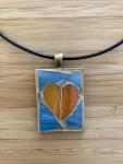 Heart Design Mosaic Pendant