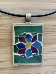 Flower Design Mosaic Pendant