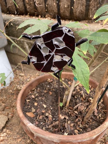 Ladybug Mosaic Garden Stake picture