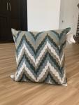 Geometric Blue Multicolor Pillow