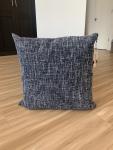 Double Trouble Navy Outdoor Pillow