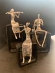 MUSICAL ENSEMBLE FIGURINES, S/3