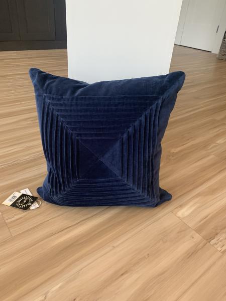 Navy Velvet Pillow picture