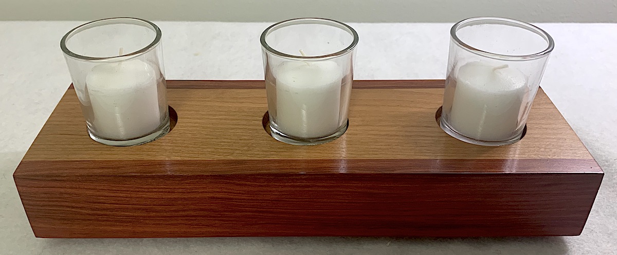 Cherry and Redheart Votive Holder picture