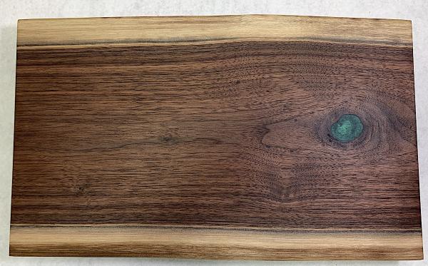 Live-Edge Walnut Cutting Board with Epoxy picture