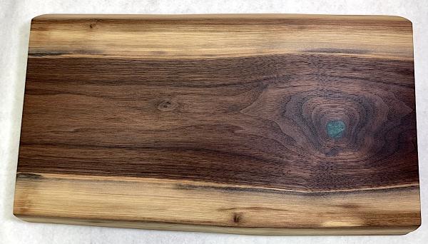 Live-Edge Walnut Cutting Board with Epoxy picture