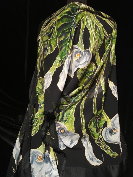 Hand Painted Silk Wrap~Scarf picture