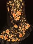 Hand Painted Silk Wrap~Scarf