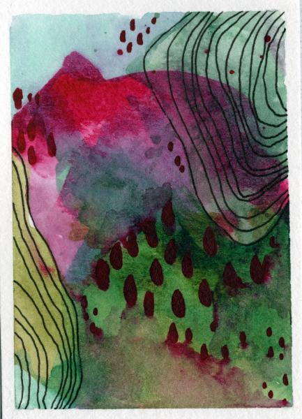 2.5"x3.5" ACEO Abstract picture