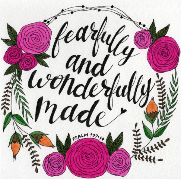 5"x5" Floral Verse Art