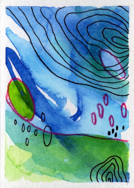 2.5"x3.5" ACEO Abstract picture