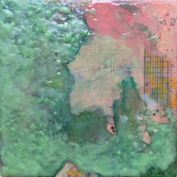 "Accountable" 7"x7" Mixed Media Painting
