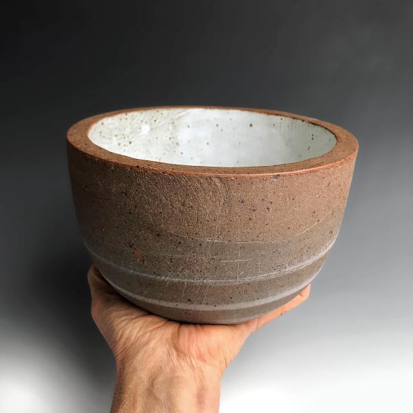 Stoneware Bread Baking Bowl in Nutmeg White picture