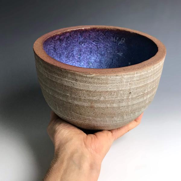 Stoneware Bread-Baking Bowl in Violet/Blue Glaze picture