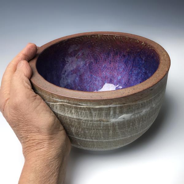 Stoneware Bread Crucible in Red Violet