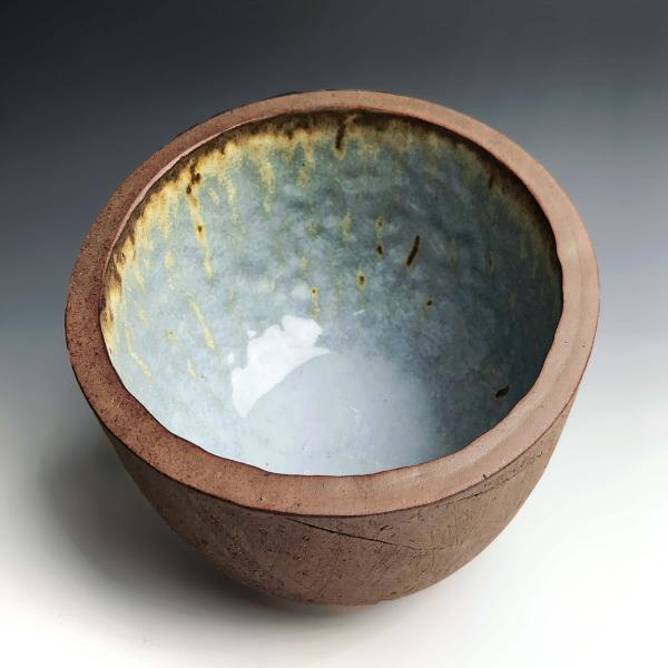 Stoneware Bread Baking Bowl in Blue Salt Glaze picture