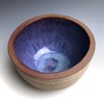 Stoneware Bread-Baking Bowl in Violet/Blue Glaze