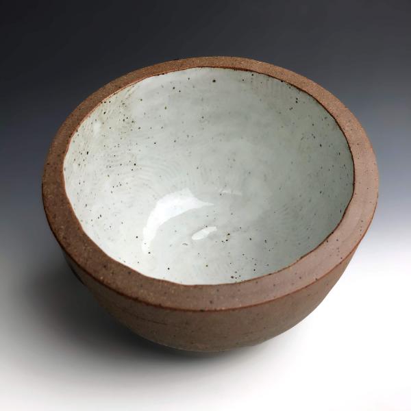 Stoneware Bread Baking Bowl in Nutmeg White picture