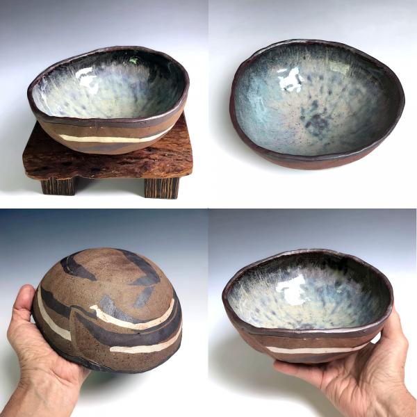 Stoneware Magic Bowl in Grey Pearl Glaze picture
