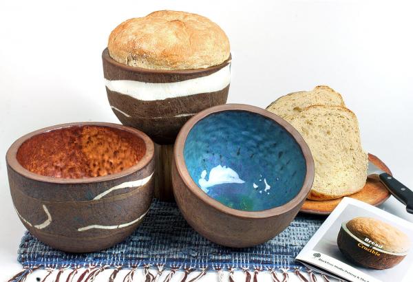 Stoneware Bread Crucible in Serena Blue picture