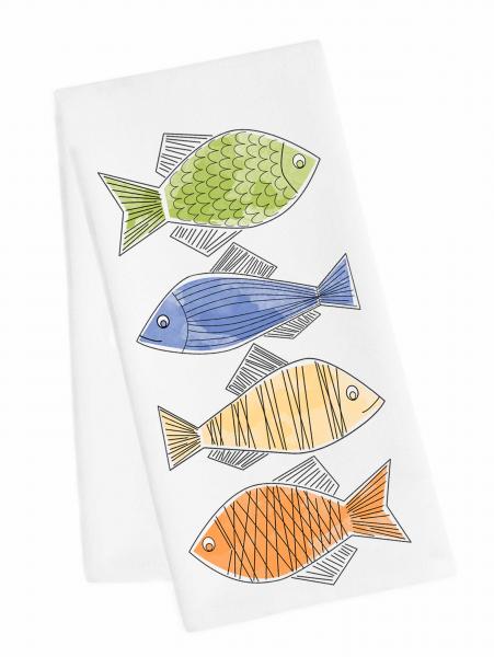 Tea Towel - 4 Fishies picture