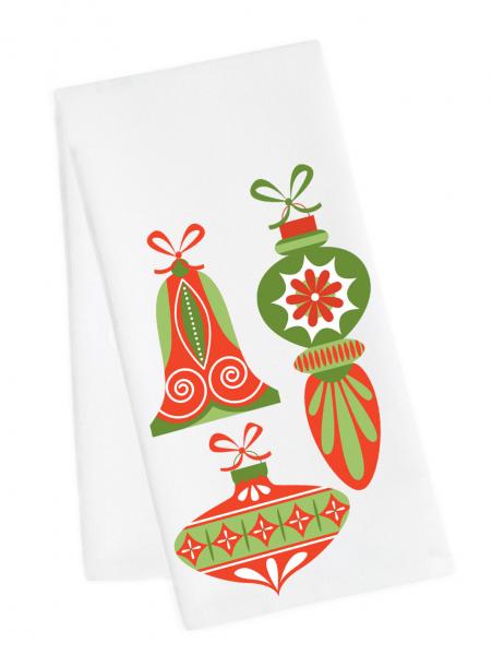 Tea Towel - Christmas Baubles