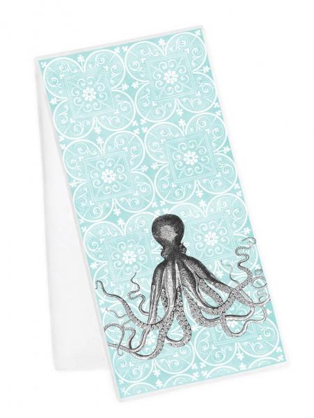 Tea Towel - Damask Octopus
