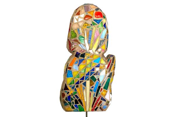 Mosaic Dog Garden Stake picture