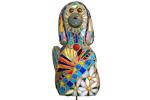 Mosaic Dog Garden Stake