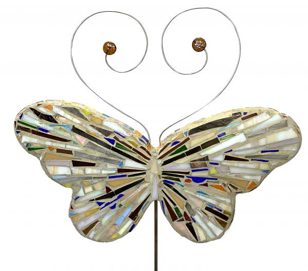 Mosaic Butterfly Garden Stake picture