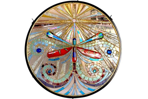 Mosaic Dragonfly Window