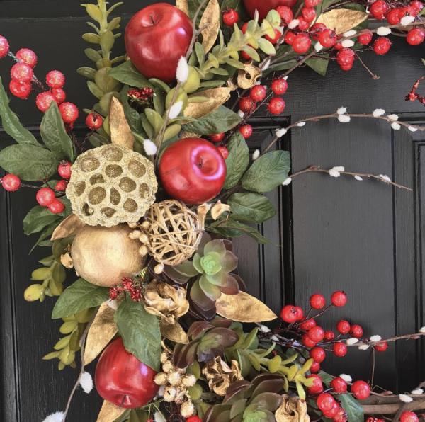 Custom Fall or Holiday Wreath picture