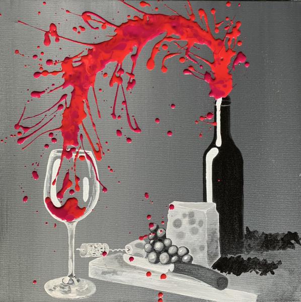 Red Wine Bottle Celebration