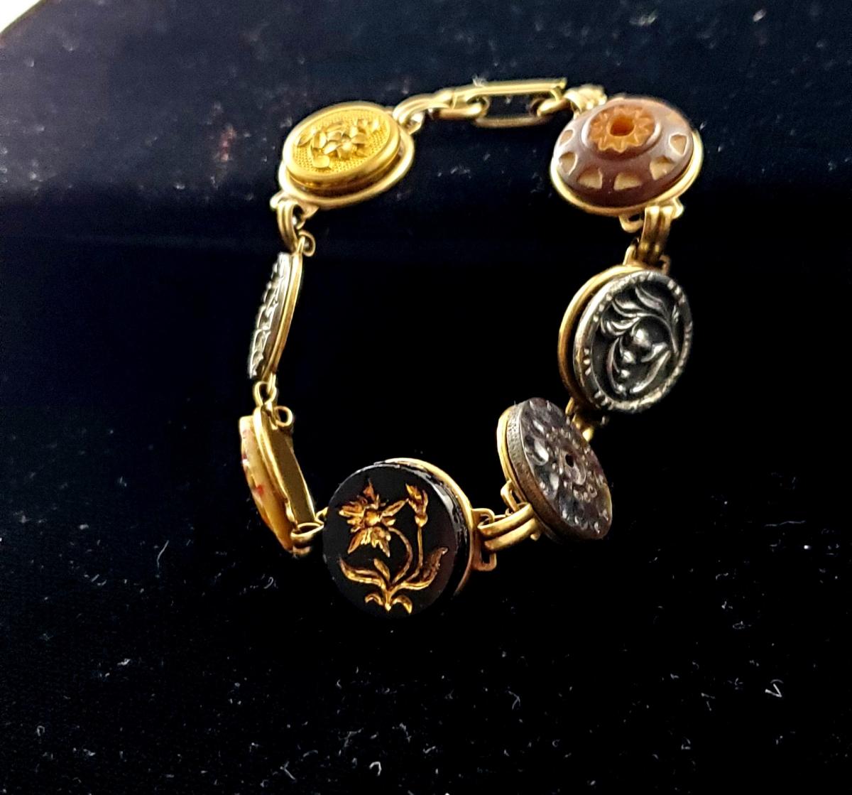 Victorian Button Sampler Bracelet picture