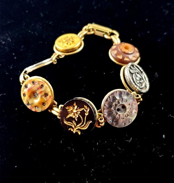 Victorian Button Sampler Bracelet