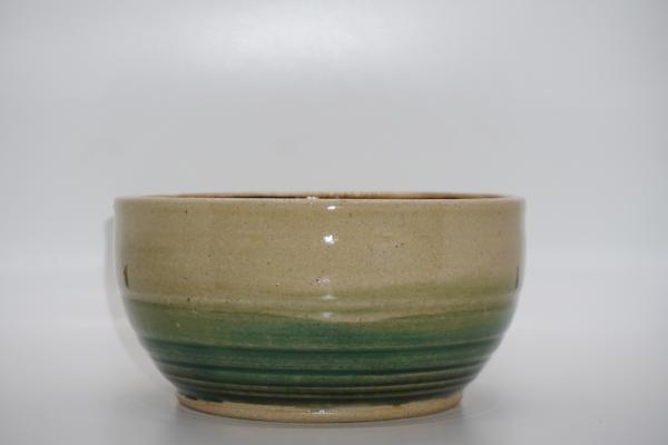 Pale yellow and green bowl