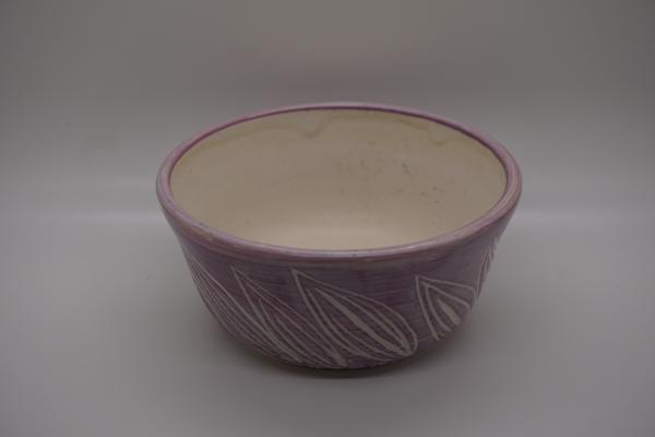 Purple carved bowl