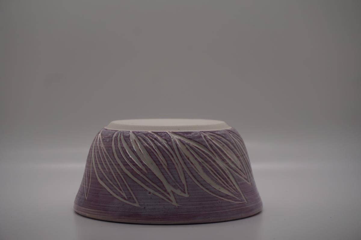 Purple carved bowl picture